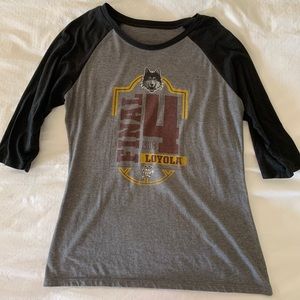 Loyola 2018 final 4 women’s 3/4 sleeve tee M